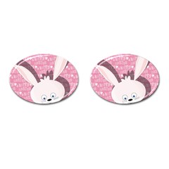 Easter Bunny  Cufflinks (oval) by Valentinaart