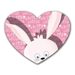 Easter Bunny  Heart Mousepads by Valentinaart