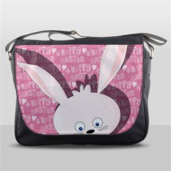 Easter Bunny  Messenger Bags by Valentinaart