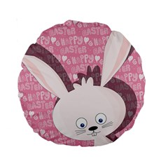 Easter Bunny  Standard 15  Premium Round Cushions by Valentinaart