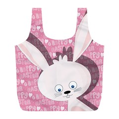 Easter Bunny  Full Print Recycle Bags (l)  by Valentinaart