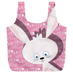 Easter Bunny  Full Print Recycle Bags (l)  by Valentinaart