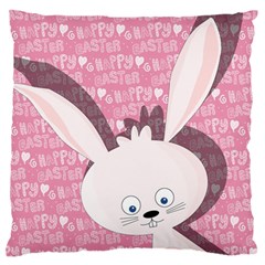 Easter Bunny  Large Flano Cushion Case (two Sides) by Valentinaart