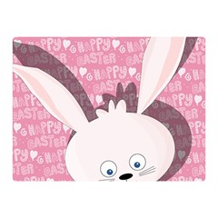 Easter Bunny  Double Sided Flano Blanket (mini)  by Valentinaart