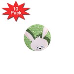 Easter bunny  1  Mini Magnet (10 pack)  Front