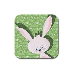 Easter bunny  Rubber Square Coaster (4 pack) 