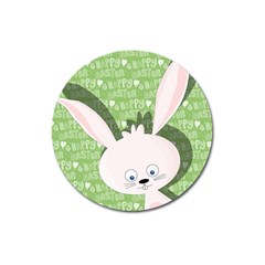 Easter Bunny  Magnet 3  (round) by Valentinaart