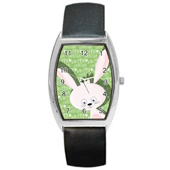 Easter bunny  Barrel Style Metal Watch