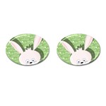 Easter bunny  Cufflinks (Oval) Front(Pair)