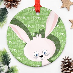 Easter bunny  Round Ornament (Two Sides)