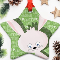 Easter bunny  Star Ornament (Two Sides)