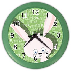 Easter bunny  Color Wall Clocks