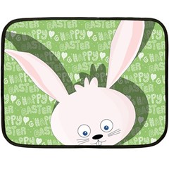 Easter Bunny  Double Sided Fleece Blanket (mini)  by Valentinaart