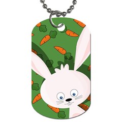 Easter Bunny  Dog Tag (two Sides) by Valentinaart