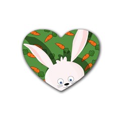 Easter Bunny  Heart Coaster (4 Pack)  by Valentinaart