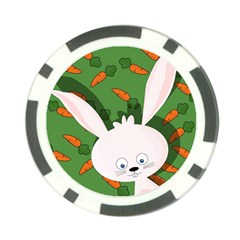 Easter Bunny  Poker Chip Card Guard (10 Pack) by Valentinaart