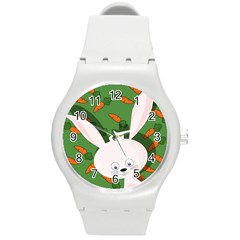 Easter Bunny  Round Plastic Sport Watch (m) by Valentinaart