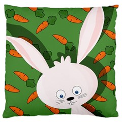 Easter Bunny  Large Cushion Case (one Side) by Valentinaart