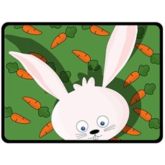 Easter Bunny  Double Sided Fleece Blanket (large)  by Valentinaart