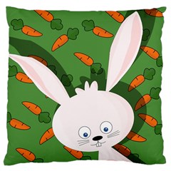 Easter Bunny  Large Flano Cushion Case (two Sides) by Valentinaart