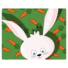 Easter Bunny  Double Sided Flano Blanket (medium)  by Valentinaart