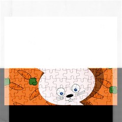 Easter Bunny  Rectangular Jigsaw Puzzl by Valentinaart