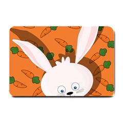 Easter Bunny  Small Doormat  by Valentinaart