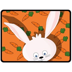 Easter Bunny  Fleece Blanket (large)  by Valentinaart