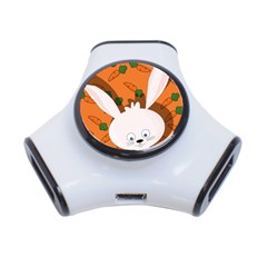 Easter Bunny  3-port Usb Hub by Valentinaart