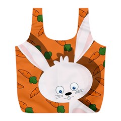 Easter Bunny  Full Print Recycle Bags (l)  by Valentinaart