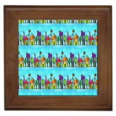 Colourful Street A Completely Seamless Tile Able Design Framed Tiles by Nexatart