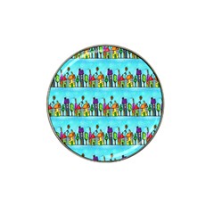 Colourful Street A Completely Seamless Tile Able Design Hat Clip Ball Marker by Nexatart