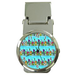 Colourful Street A Completely Seamless Tile Able Design Money Clip Watches by Nexatart