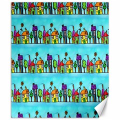 Colourful Street A Completely Seamless Tile Able Design Canvas 8  X 10  by Nexatart