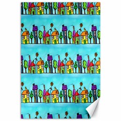 Colourful Street A Completely Seamless Tile Able Design Canvas 12  X 18   by Nexatart