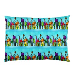 Colourful Street A Completely Seamless Tile Able Design Pillow Case by Nexatart