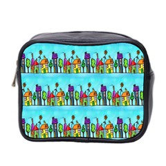 Colourful Street A Completely Seamless Tile Able Design Mini Toiletries Bag 2-side by Nexatart