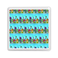 Colourful Street A Completely Seamless Tile Able Design Memory Card Reader (square)  by Nexatart