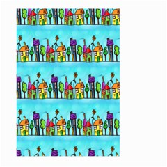 Colourful Street A Completely Seamless Tile Able Design Large Garden Flag (two Sides) by Nexatart