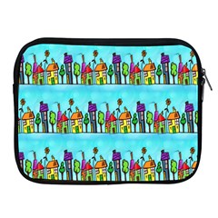 Colourful Street A Completely Seamless Tile Able Design Apple Ipad 2/3/4 Zipper Cases by Nexatart