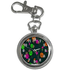 Cartoon Grunge Beetle Wallpaper Background Key Chain Watches by Nexatart