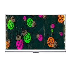 Cartoon Grunge Beetle Wallpaper Background Business Card Holders by Nexatart