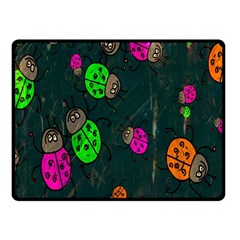 Cartoon Grunge Beetle Wallpaper Background Fleece Blanket (small) by Nexatart