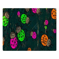 Cartoon Grunge Beetle Wallpaper Background Double Sided Flano Blanket (large)  by Nexatart