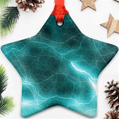 Light Web Colorful Web Of Crazy Lightening Ornament (star) by Nexatart