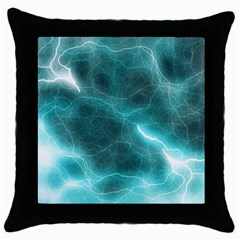 Light Web Colorful Web Of Crazy Lightening Throw Pillow Case (black) by Nexatart