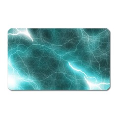 Light Web Colorful Web Of Crazy Lightening Magnet (rectangular) by Nexatart