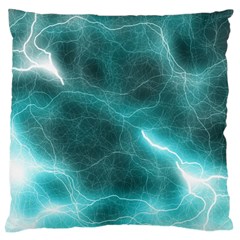 Light Web Colorful Web Of Crazy Lightening Large Flano Cushion Case (one Side) by Nexatart