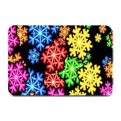 Colourful Snowflake Wallpaper Pattern Plate Mats