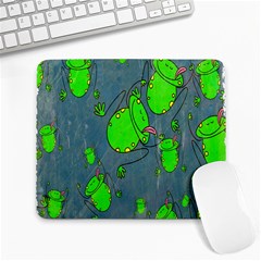 Cartoon Grunge Frog Wallpaper Background Large Mousepads by Nexatart